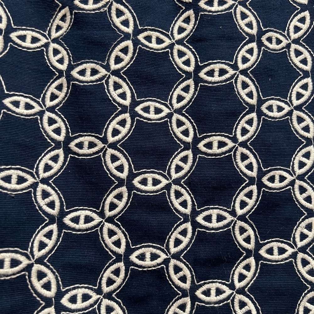 Ann Taylor blue nautical theme/chain link pencil skirt size 8 - Picture 3 of 5